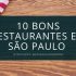 bons restaurantes em São Paulo